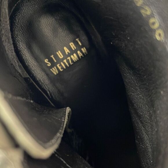 Stuart Weitzman Khaki Green Suede Booties 5 - Picture 7 of 10